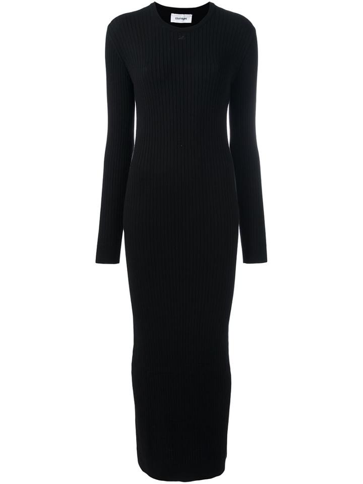Courrèges Ribbed Long Dress