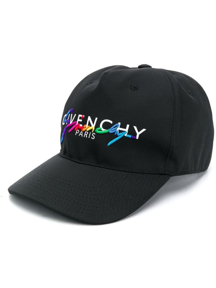 Givenchy Signature Embroidered Cap - Black