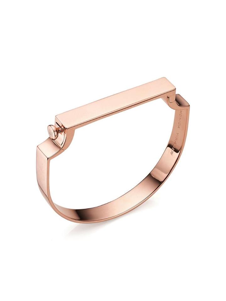 Monica Vinader Signature Bangle - Pink