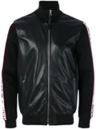 Givenchy - Logo Stripe Bomber Jacket - Men - Lamb Skin/polyester/spandex/elastane/viscose - 50, Black, Lamb Skin/polyester/spandex/elastane/viscose