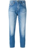 Jil Sander - Faded Cropped Skinny Jeans - Women - Cotton - S, Blue, Cotton