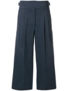 Golden Goose Deluxe Brand Pleated Cropped Trousers - Blue
