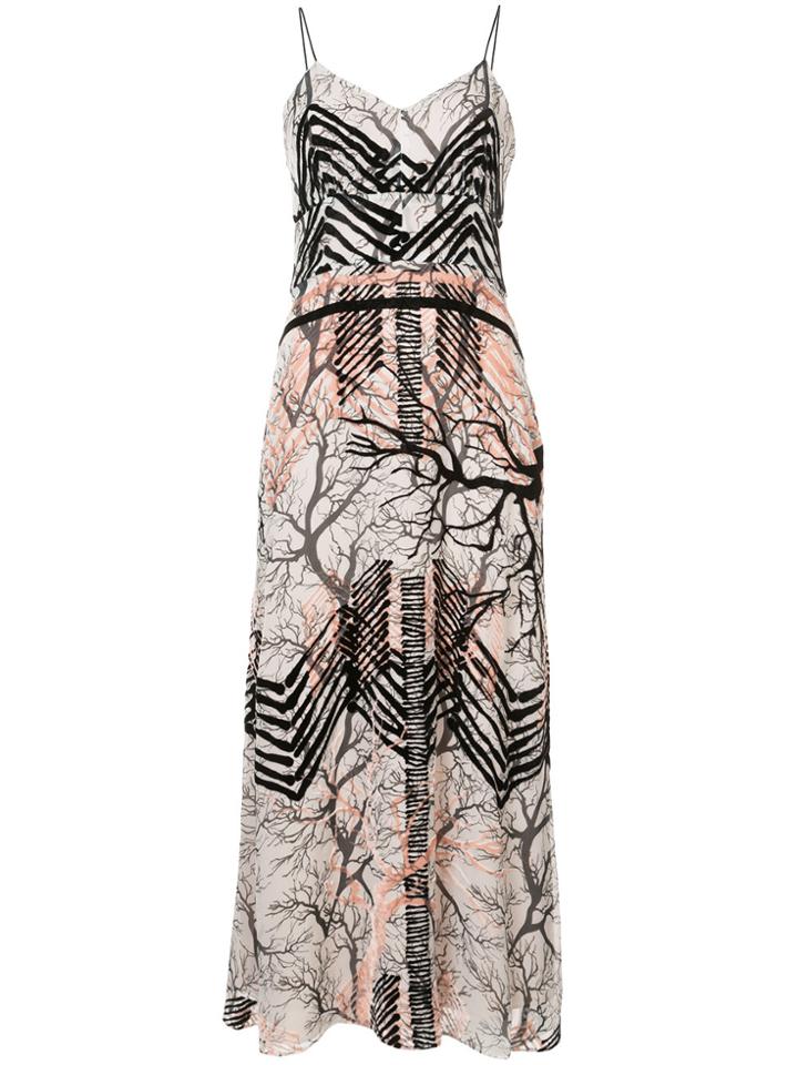 Yigal Azrouel Herringbone Cami Dress - White