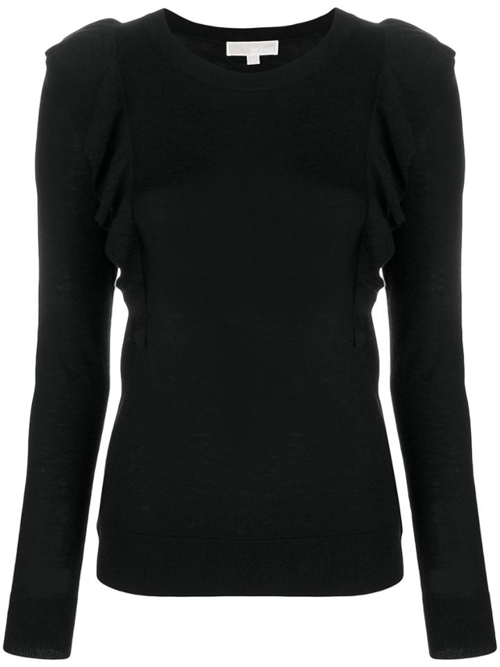 Michael Michael Kors Frill Detail Sweater - Black