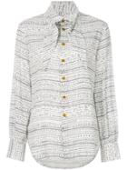 Vivienne Westwood Tie-collar Doodle Print Shirt - White