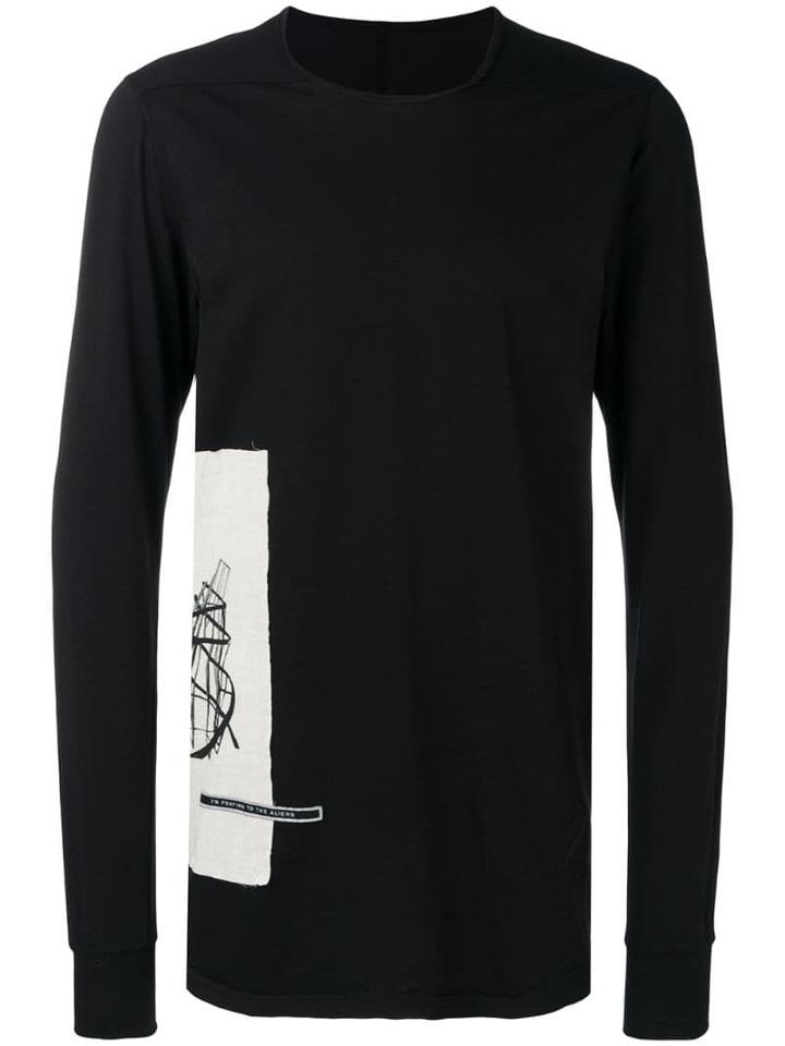 Rick Owens Drkshdw Side-print Jumper - Black