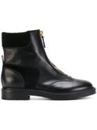 Casadei Zipped Ankle Boots - Black