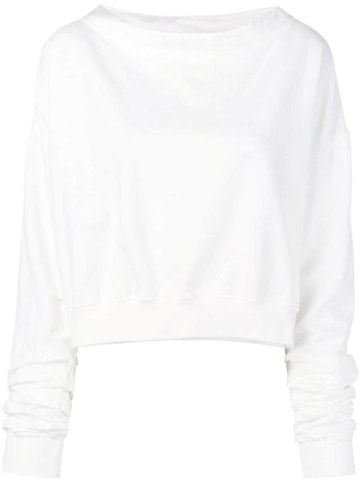 Andrea Ya'aqov Boat-collar Sweater - White