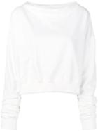 Andrea Ya'aqov Boat-collar Sweater - White