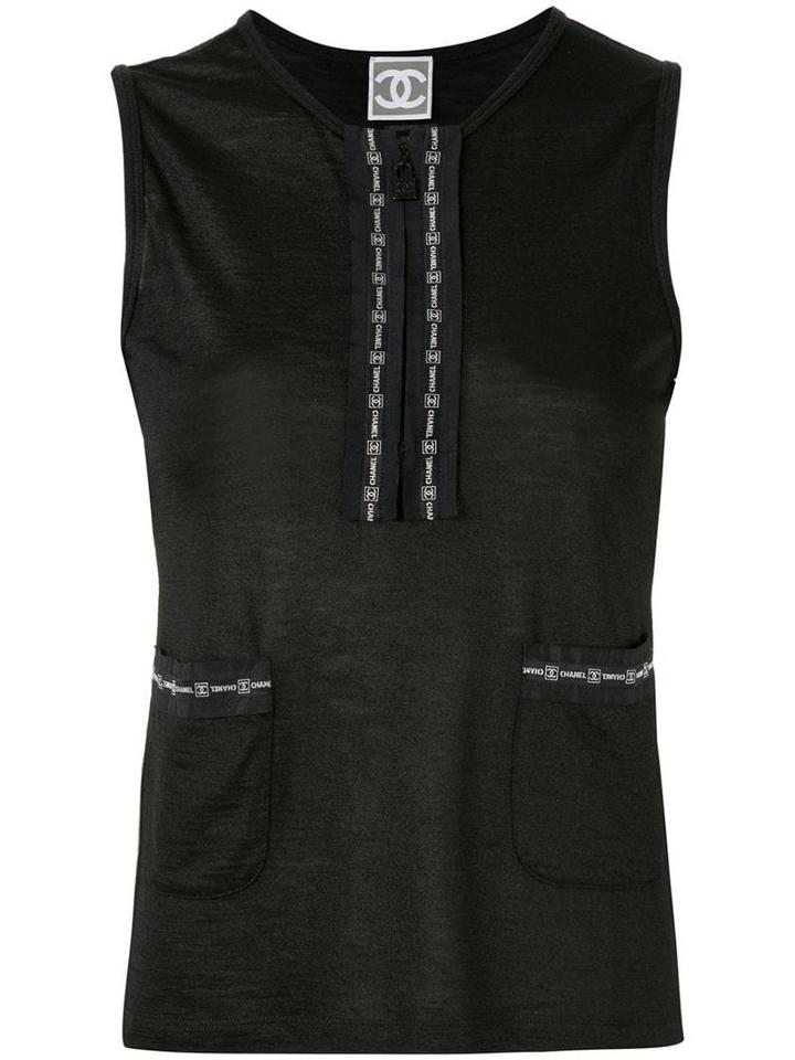 Chanel Pre-owned Sports Line Sleeveless Tops - Black