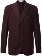 Boglioli Checked Casual Blazer, Men's, Size: 48, Red, Cupro/wool