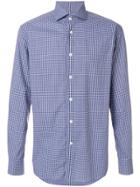 Corneliani Classic Checked Shirt - Blue