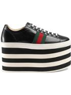 Gucci Leather Platform Sneaker - Black