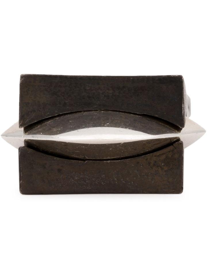 Henson Blade Ring, Men's, Size: 65, Metallic