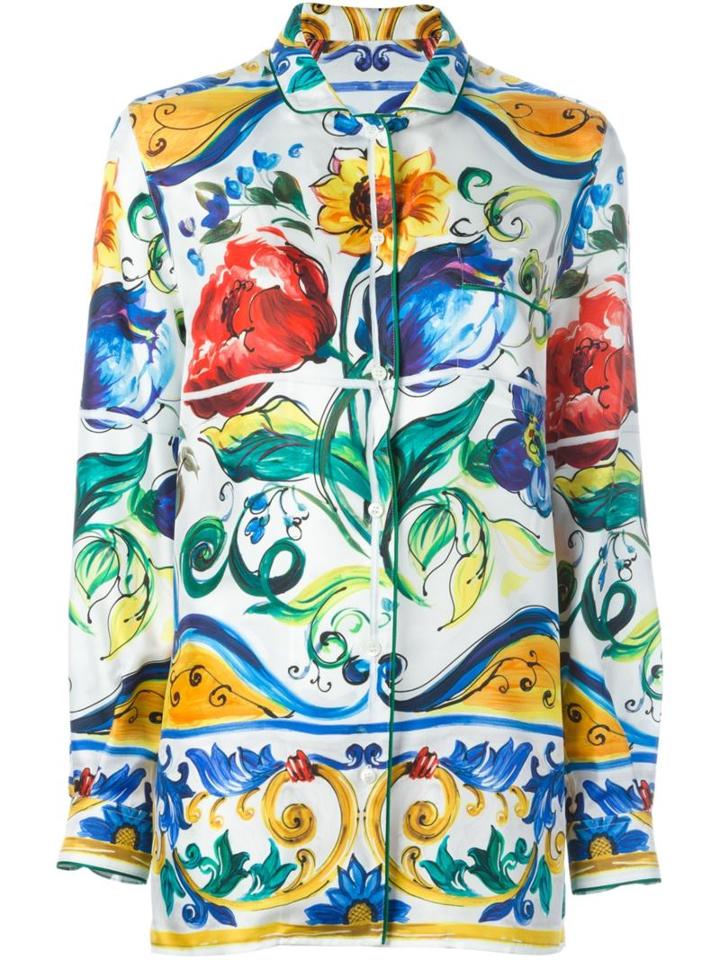 Dolce & Gabbana Majolica Printed Shirt
