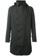 Norwegian Rain Double Breasted Coat, Men's, Size: Small, Green, Recycled Polyester/polyester/viscose/cashmere