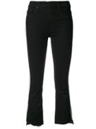 Mother Side Panel Jeans - Black