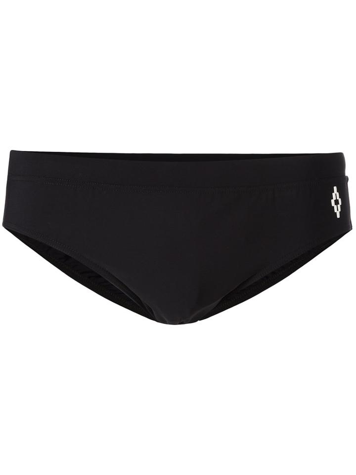 Marcelo Burlon County Of Milan Chico Swim Briefs, Men's, Size: Large, Black, Polyamide/spandex/elastane