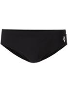 Marcelo Burlon County Of Milan Chico Swim Briefs, Men's, Size: Large, Black, Polyamide/spandex/elastane