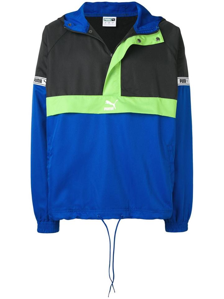 Puma Hooded Windbreaker Jacket - Blue