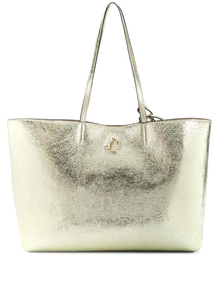 Jimmy Choo Nine2five Metallic Tote - Gold