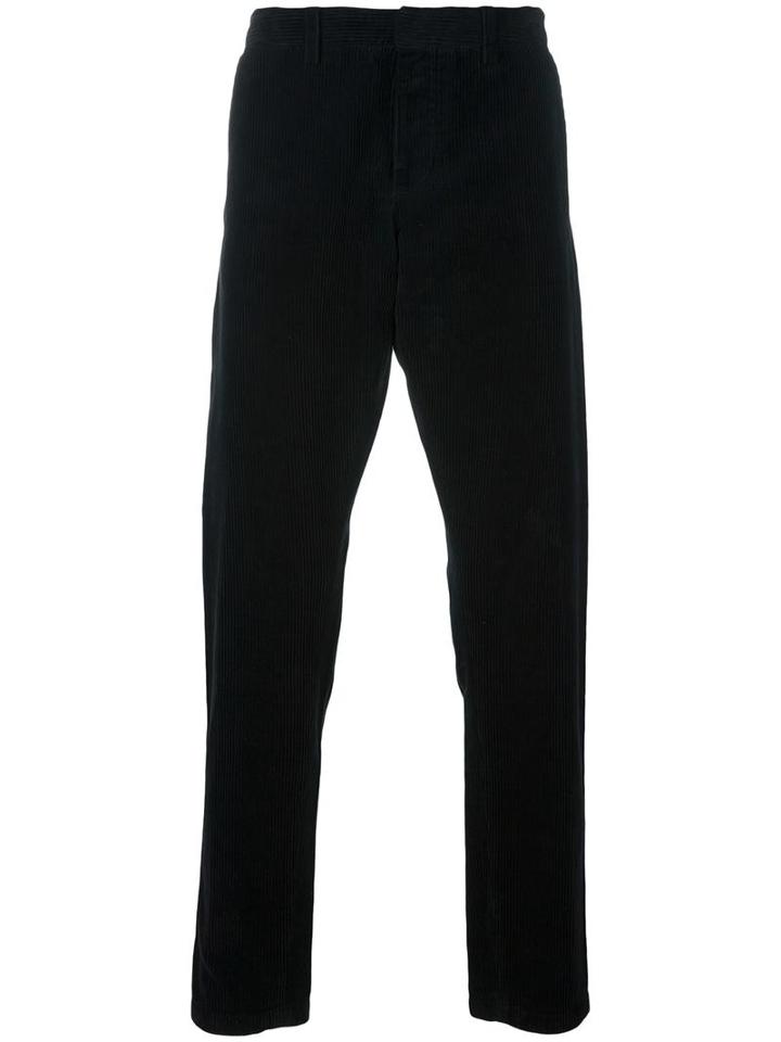 Ami Alexandre Mattiussi Corduroy Trousers, Men's, Size: 40, Black, Cotton