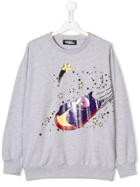Jeremy Scott Junior Teen Spaceship Print Sweatshirt - Grey