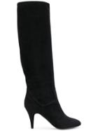 Casadei Stitching Detail Boots - Black