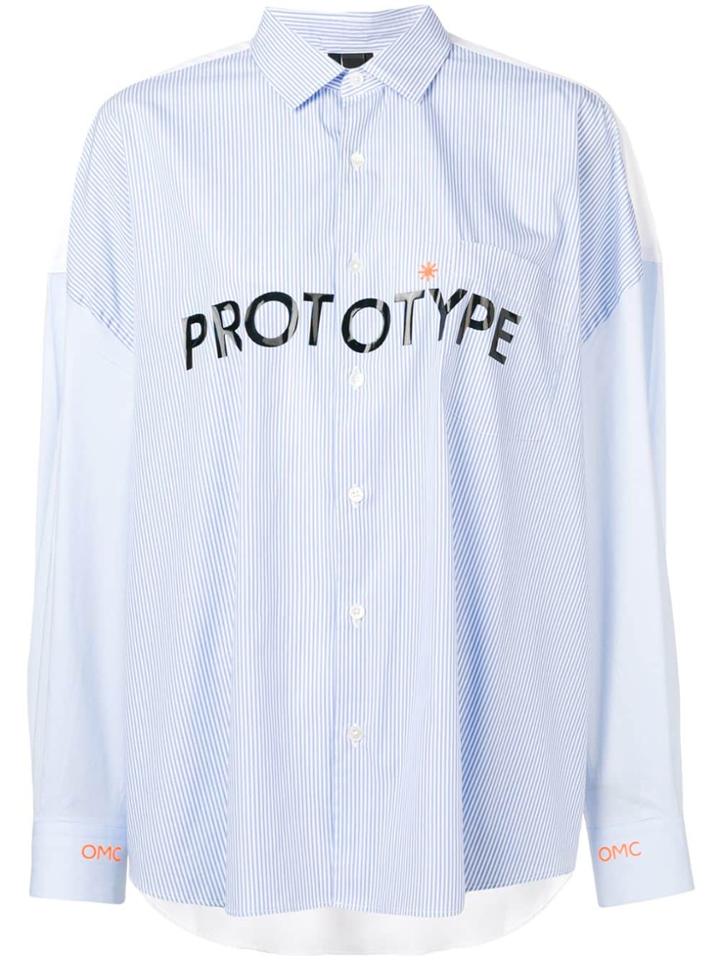 Omc 'prototype' Pinstripe Shirt - Blue