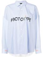 Omc 'prototype' Pinstripe Shirt - Blue