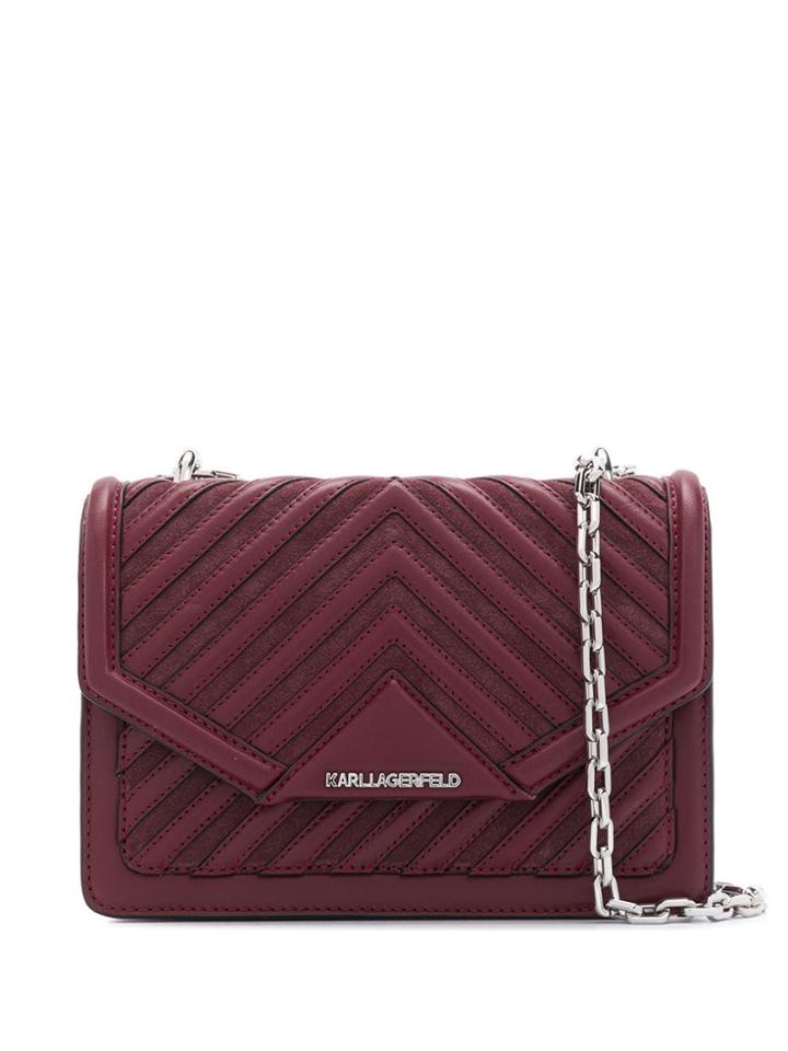 Karl Lagerfeld K/klassik Quilted Shoulder Bag - Red