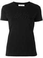 Alyx Embroidered Logo T-shirt, Women's, Size: Medium, Black, Cotton