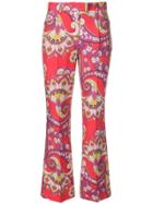 Etro Printed Trousers - Red