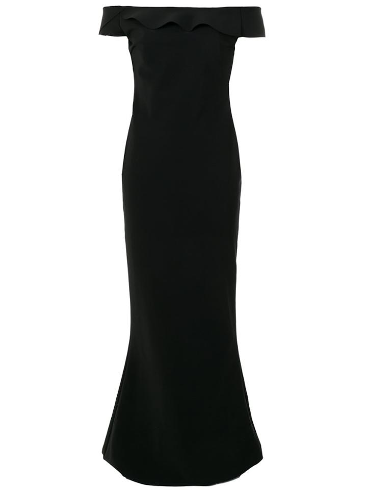 Le Petite Robe Di Chiara Boni Ruffle Trim Off-the-shoulder Gown -