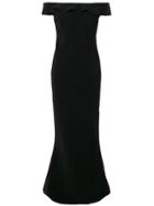 Le Petite Robe Di Chiara Boni Ruffle Trim Off-the-shoulder Gown -