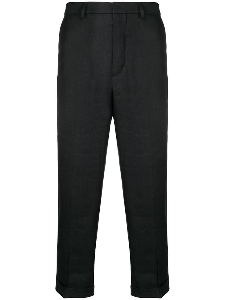 Jacquemus Turn Up Trousers - Black