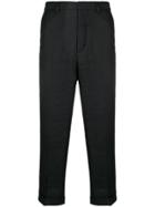 Jacquemus Turn Up Trousers - Black