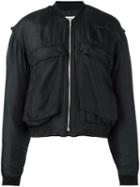 Ymc 'katharine E Hamnett At Ymc' Bomber Jacket, Women's, Size: Medium, Black, Silk
