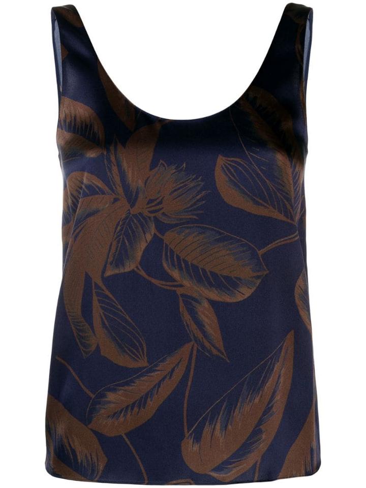 Vince Printed Vest Top - Blue