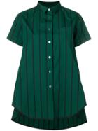 Sacai Oversized Striped Shirt - Green