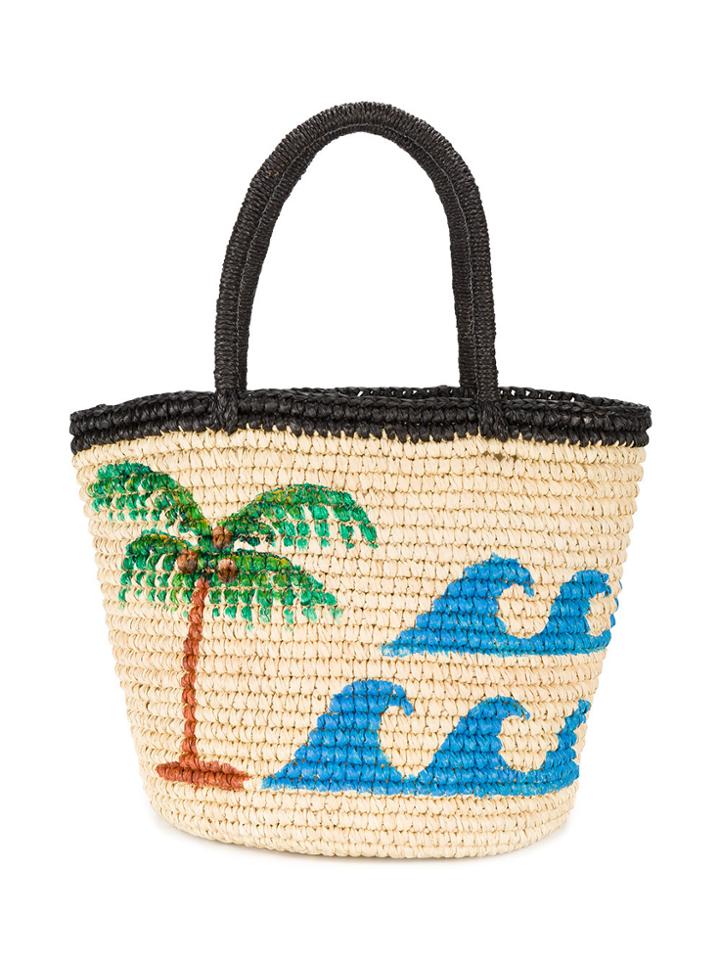 Sensi Studio 'vamos A La Playa' Woven Bag - Nude & Neutrals