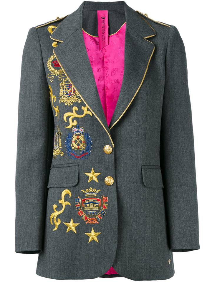 La Condesa Cortes Badges Jacket - Grey
