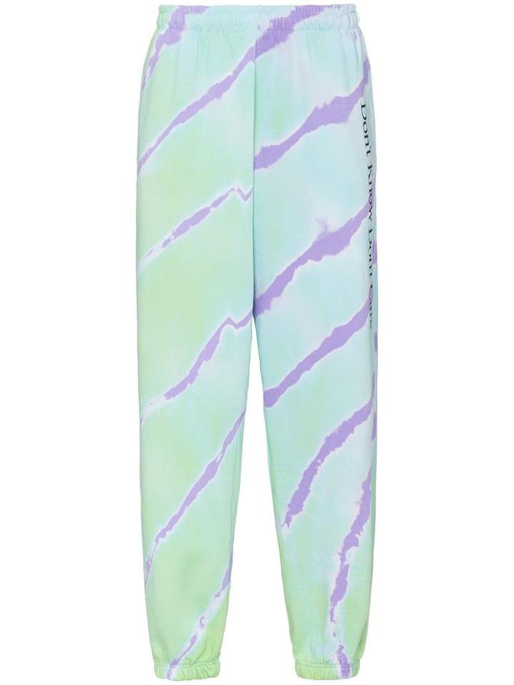 Ashley Williams Aw Don't Know Swtpnts Tiedye - Green