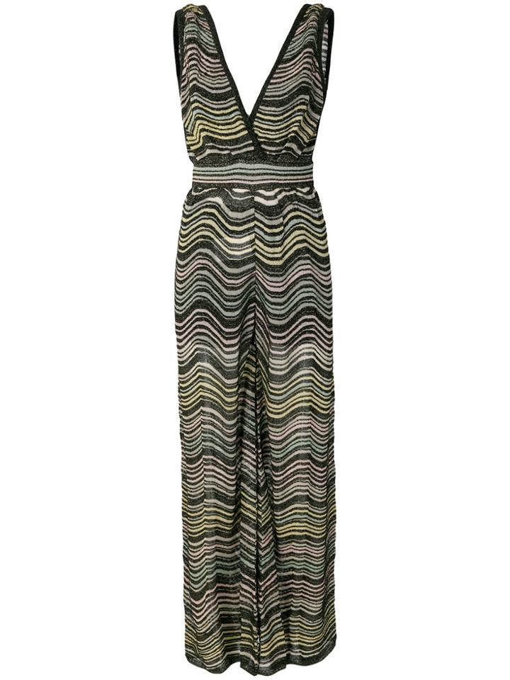 Missoni Striped Jumpsuit - Black