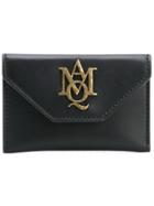 Alexander Mcqueen Insignia Envelope Card Holder - Black