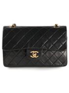 Chanel Vintage Small Double Flap Bag, Women's, Black