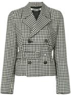 Mcq Alexander Mcqueen Belted Check Jacket - Black