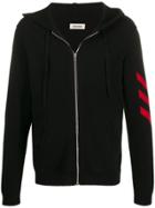 Zadig & Voltaire Chevron Knit Zip-up Hoodie - Black