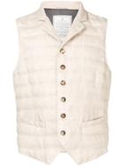 Brunello Cucinelli Ribbed Waistcoat - Neutrals