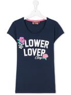 Vingino Teen Flower Appliqué T-shirt - Blue